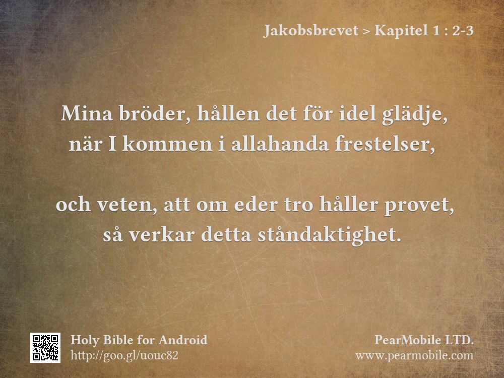 Jakobsbrevet, Kapitel 1:2-3